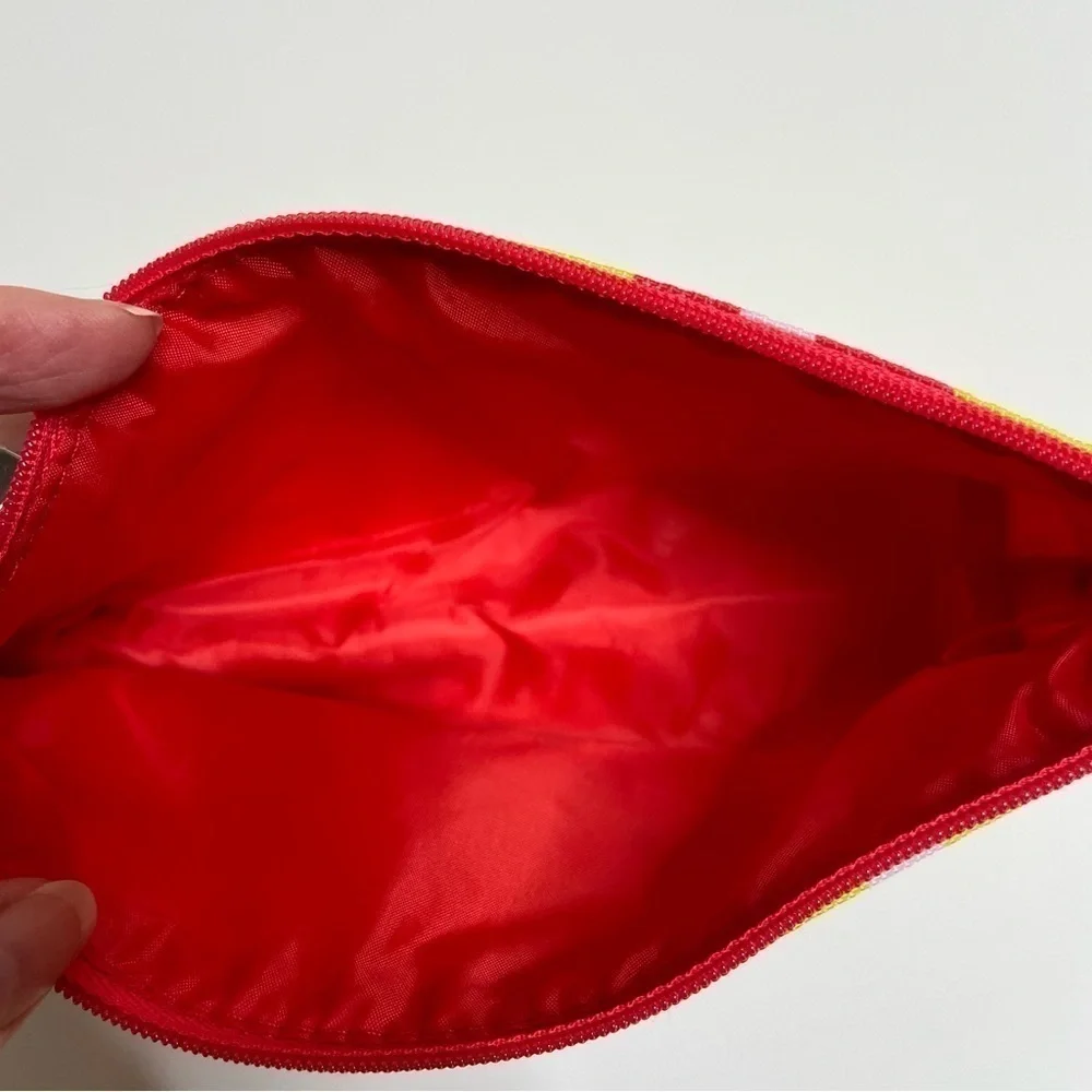 CLINIQUE Nwot donald X apple lips cosmetic bag
